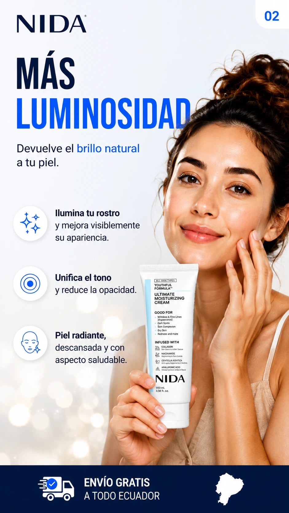 Nida crema - Oferta 2X1 - Resultados visibles en solo 2 semanas