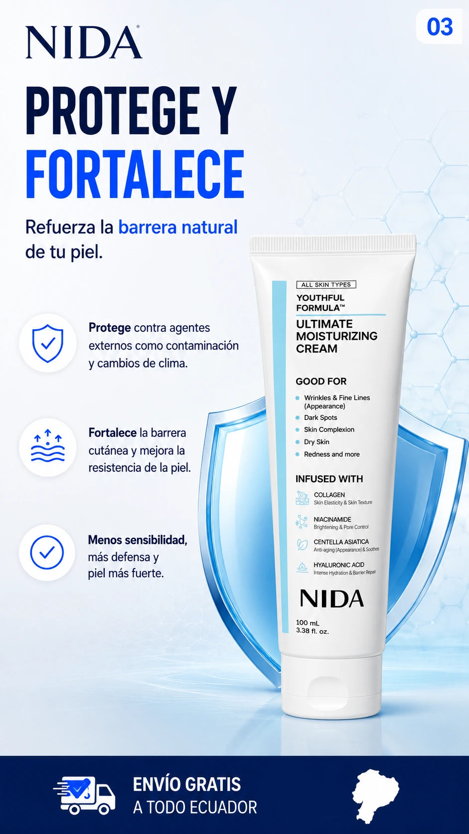 Nida crema - Oferta 2X1 - Resultados visibles en solo 2 semanas